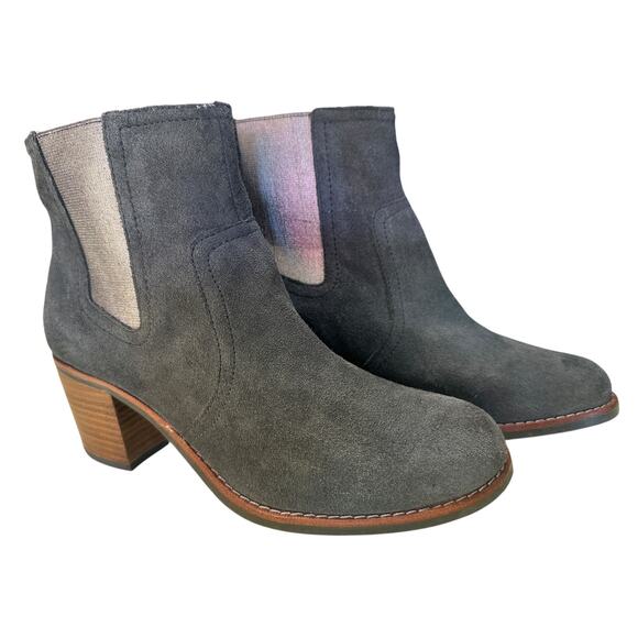 Sperry Women's gray suede leather booties size 8M - Picture 1 of 9